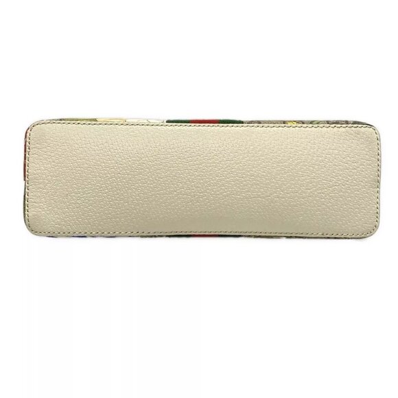 Auth GUCCI Ophidia GG Flora Small Shoulder Bag Beige White Multi PVC 1053-11724 - Picture 5 of 14